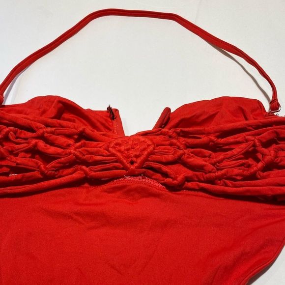 Frankie's Bikinis One Piece Bathing Suit Red - Picture 7 of 7